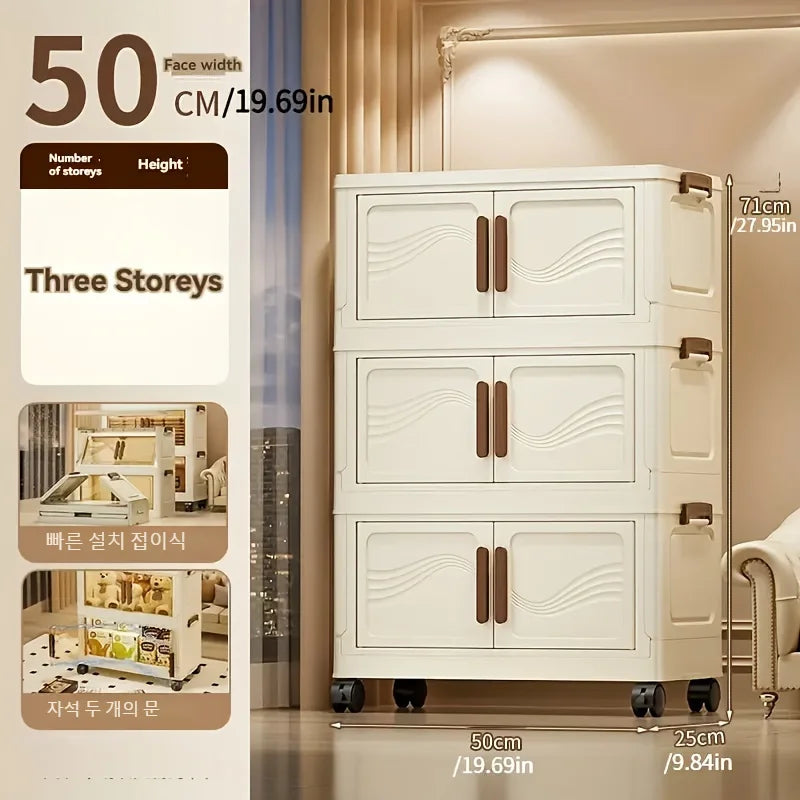 Foldable Storage Box with Clear Door for Organizing Toys - Cheerful Home Finds