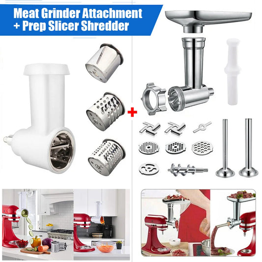 For KitchenAid Stand Mixer Meat Grinder & Prep Slicer Attachment - Cheerful Home Finds