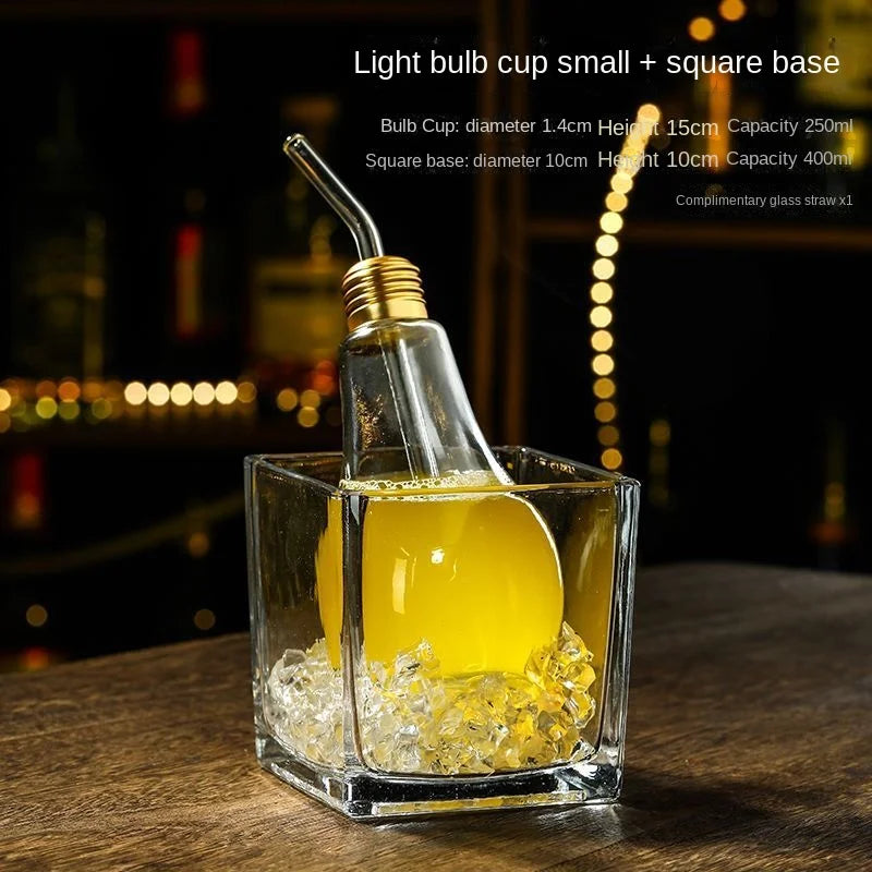 Creative Cocktail Glass High End Influencer Bar Wine Glasses Ins Straw Crystal High Appearance Level Glass