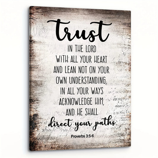 Bible Verses Wall Decoration Christian Canvas Painting for Home Office Church Horizontal Rectangle - Cheerful Home Finds