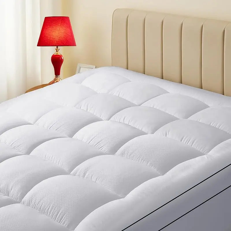 Ultra Thick Queen Bed Cover 900 GSM Mattress Topper Soft - Cheerful Home Finds