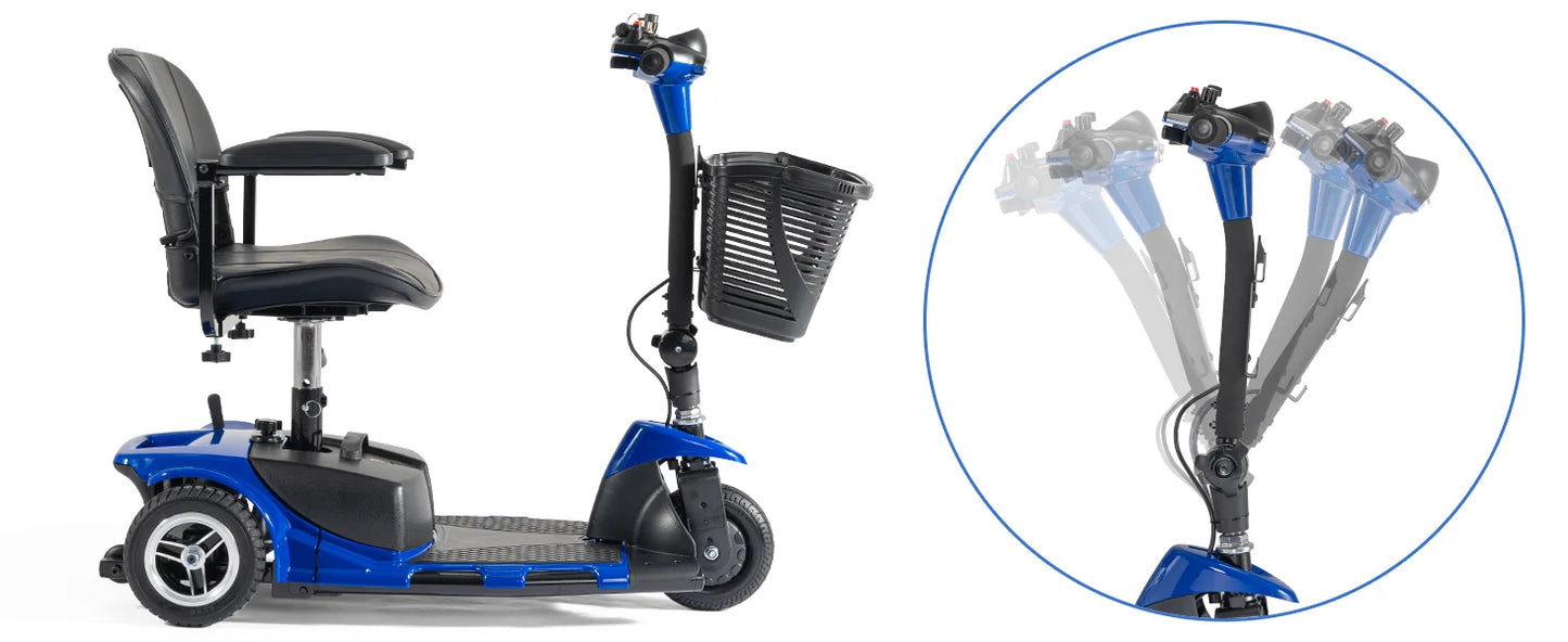 Electric Mobility Scooter Three Wheel Portable Foldable For Adult Elderly Disabled Outdoor Sport