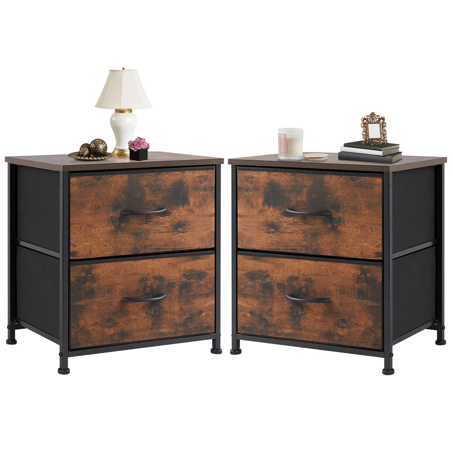 JHK Nightstand Bedside Coffee Sofa Tea Table Storage Chest - Cheerful Home Finds