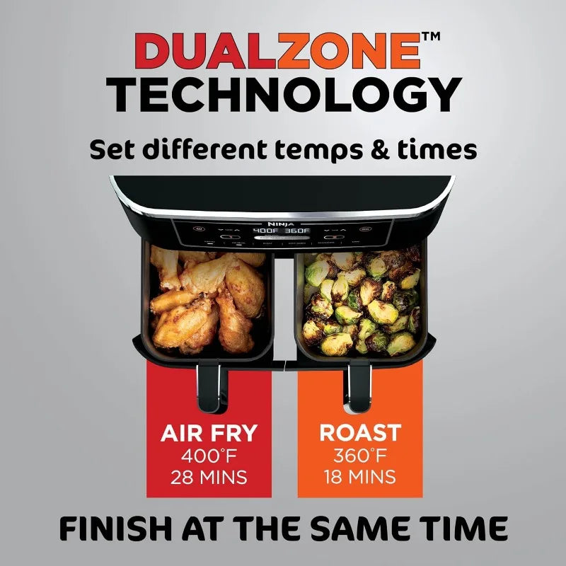 Ninja DZ201 Foodi 8 Quart 6-in-1 DualZone Air Fryer - Cheerful Home Finds