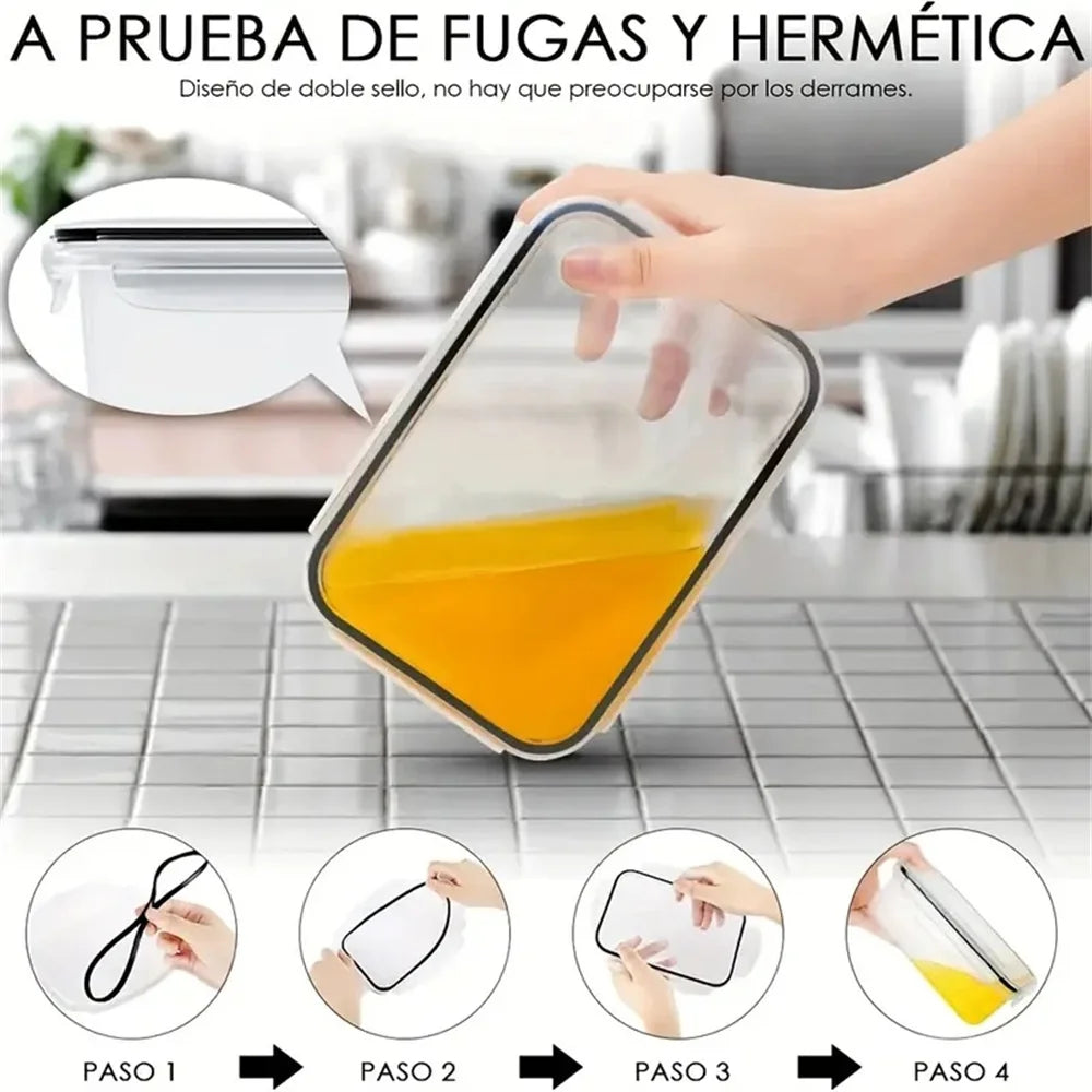 24pcs Kitchen Storage Container Set - Dishwasher Safe Bins - Cheerful Home Finds