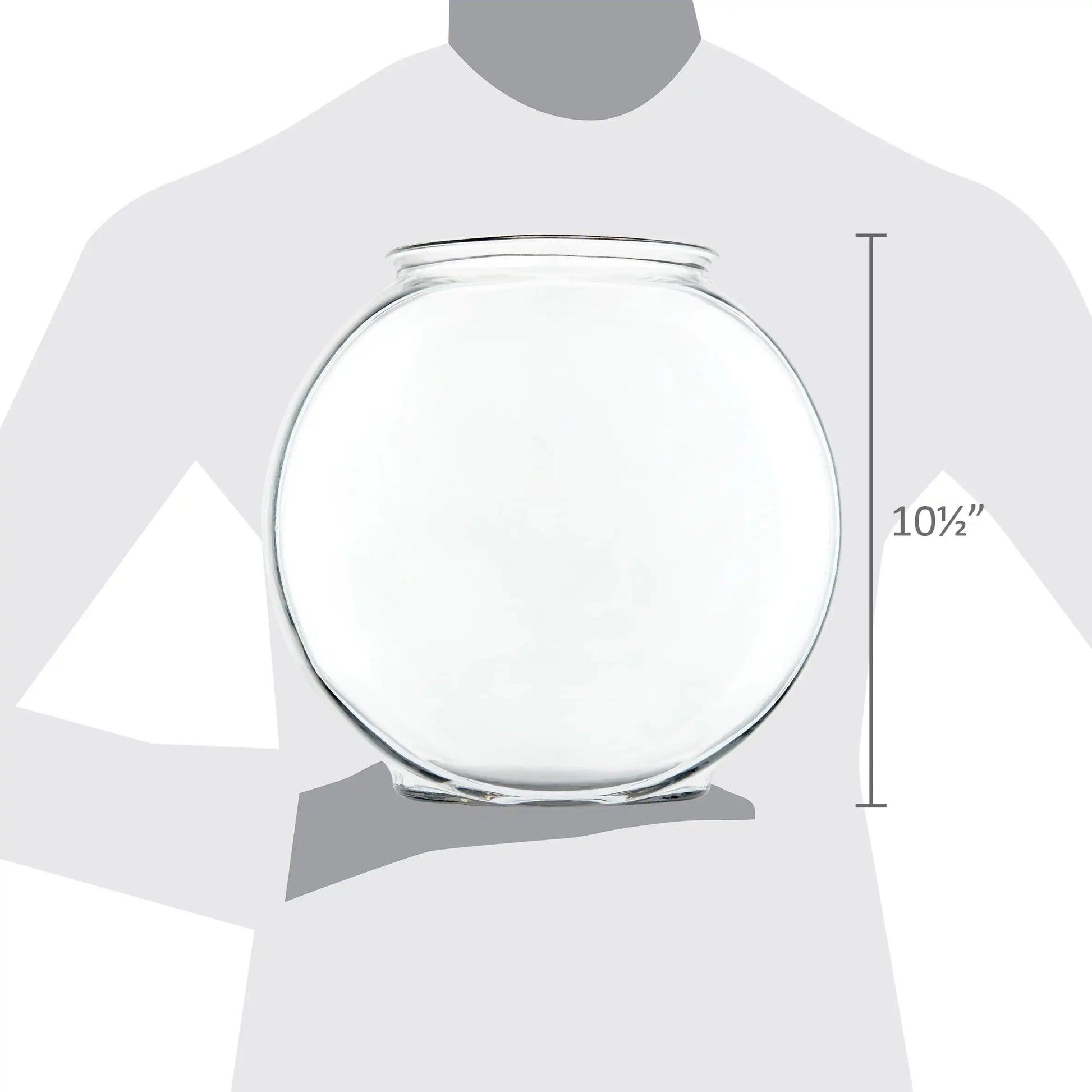 Drum Glass Fishbowl Clear Aquarium Bowl for Home Decor - Cheerful Home Finds