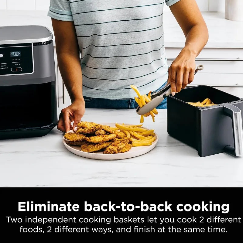 Ninja DZ201 Foodi 8 Quart 6-in-1 DualZone Air Fryer - Cheerful Home Finds