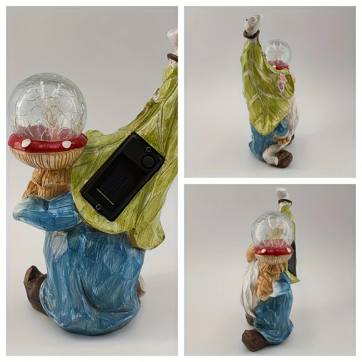 Garden Gnomes Statues Outdoor Decor with Solar Lights - Cheerful Home Finds
