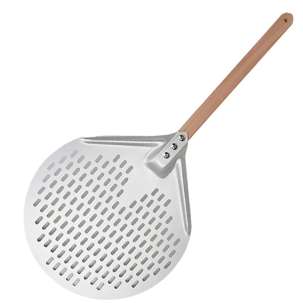 12/14 Inch Round Pizza Turning Peel Hard Anodized Aluminum Paddle - Cheerful Home Finds