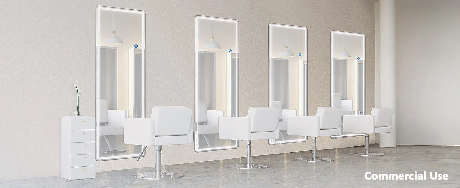 JHK Led 64"x21" Full Length Mirror Aluminum Alloy Frame - Cheerful Home Finds