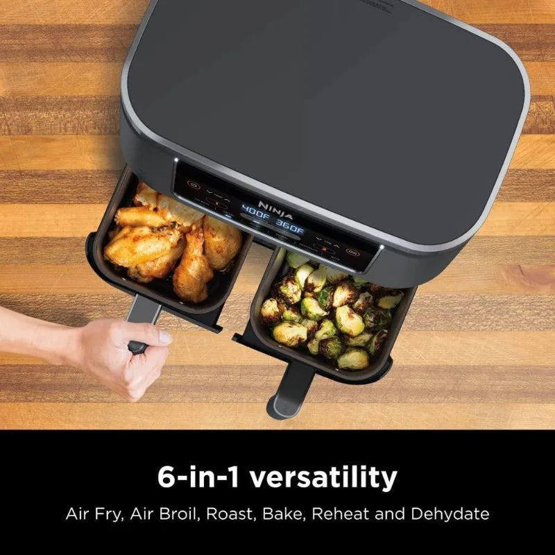 Ninja DZ201 Foodi 8 Quart 6-in-1 DualZone Air Fryer - Cheerful Home Finds