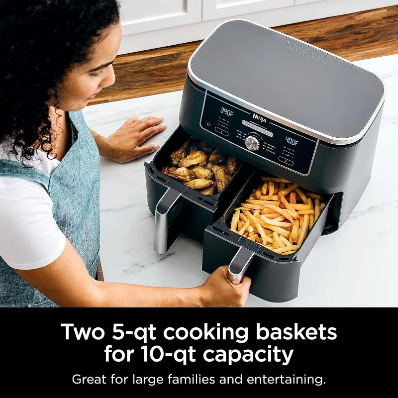 Ninja DZ201 Foodi 8 Quart 6-in-1 DualZone Air Fryer - Cheerful Home Finds