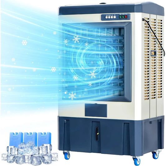 4800 CFM Evaporative Air Cooler with 10.6 Gallon Water Tank - Cheerful Home Finds