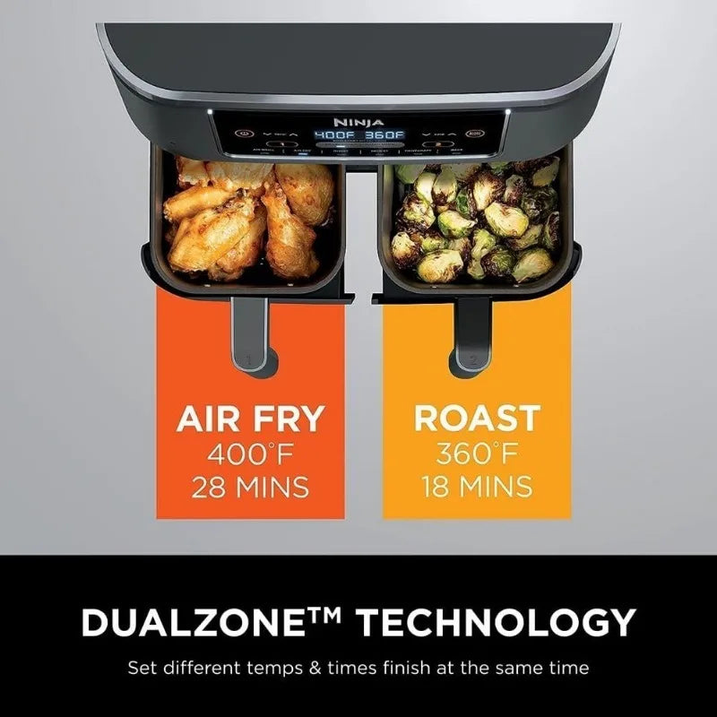 Ninja DZ201 Foodi 8 Quart 6-in-1 DualZone Air Fryer - Cheerful Home Finds