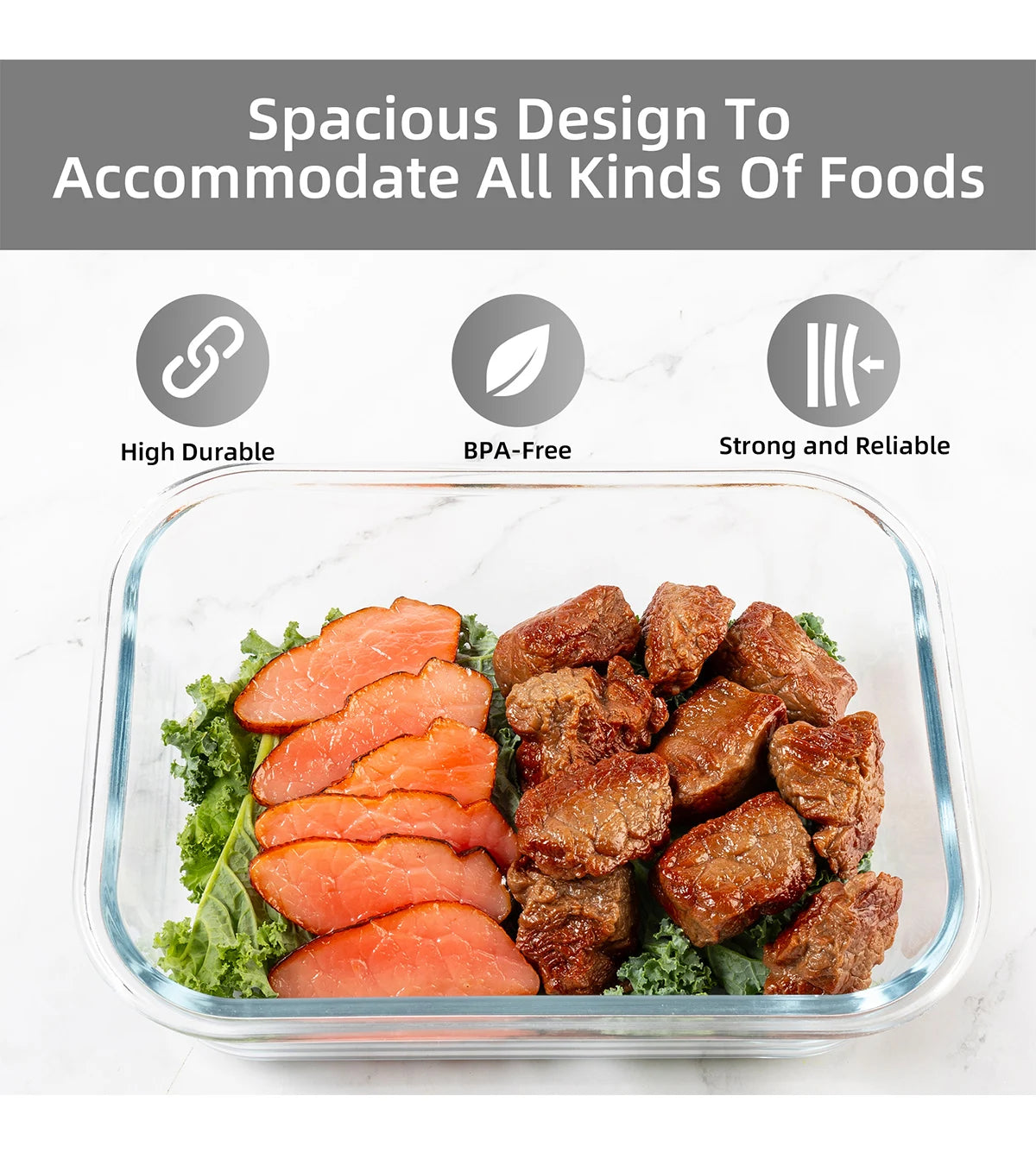 16-Piece Glass Food Storage Containers Set, Leakproof BPA-Free - Cheerful Home Finds