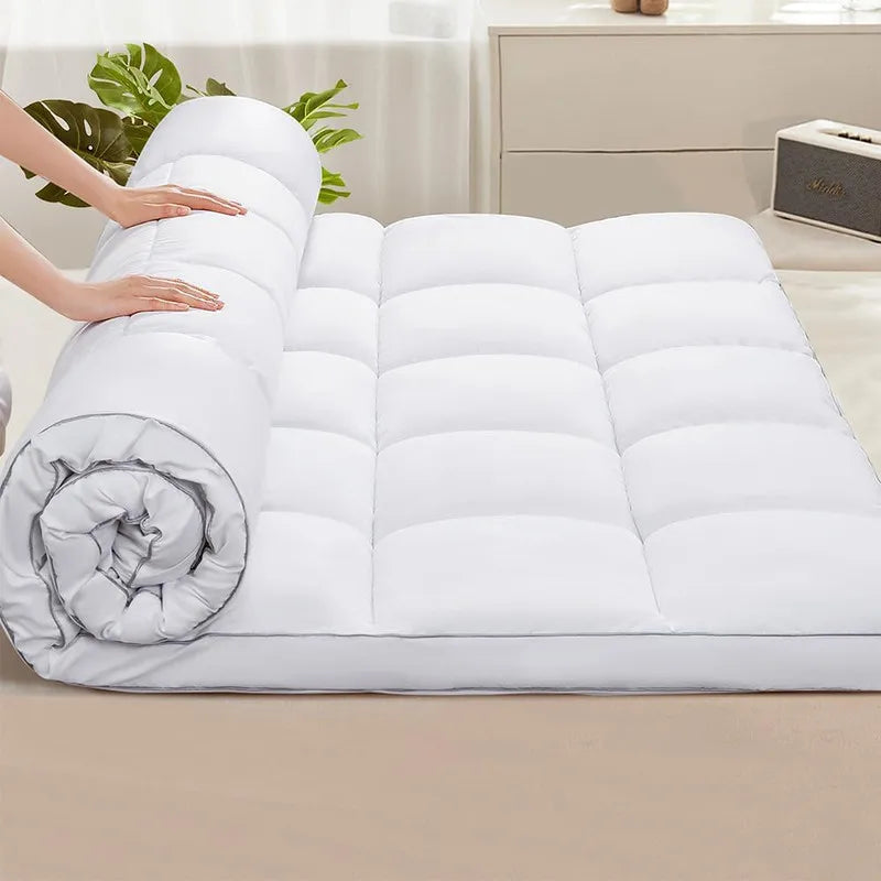 Ultra Thick Queen Bed Cover 900 GSM Mattress Topper Soft - Cheerful Home Finds