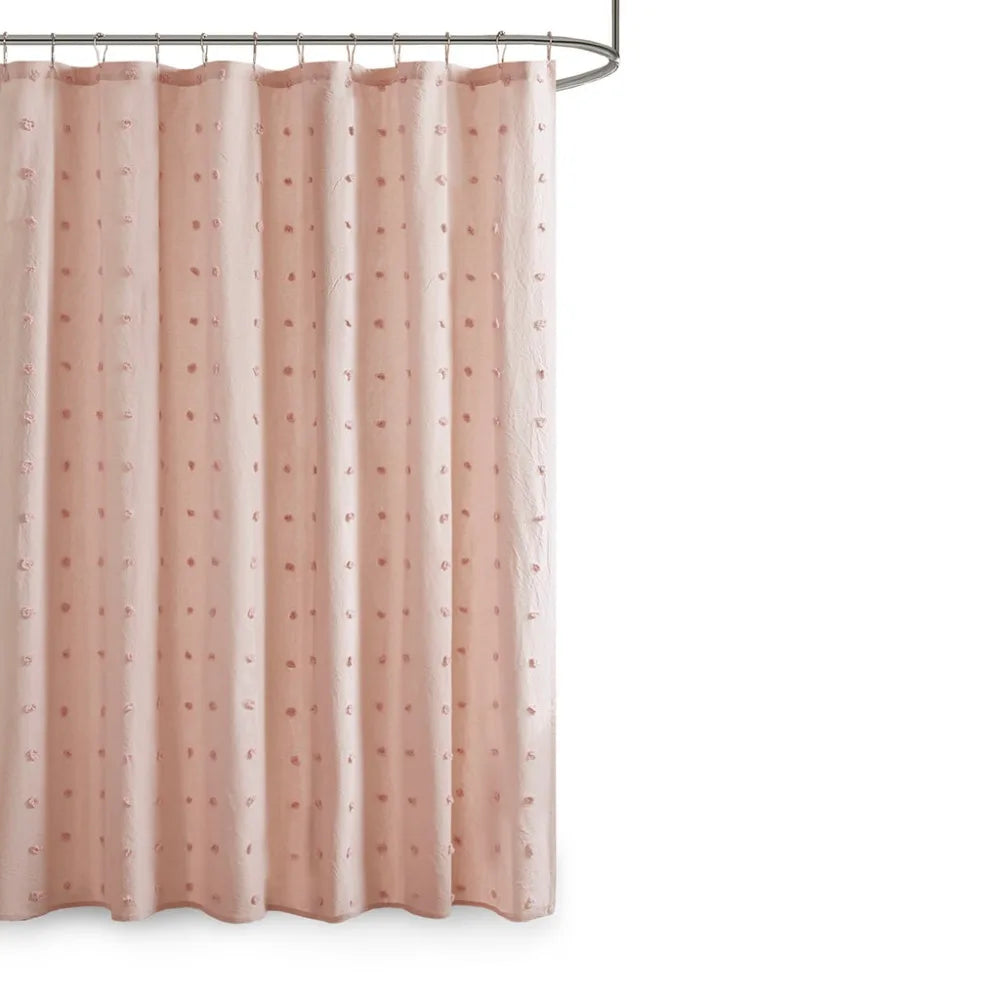 Bathroom Products Cotton Jacquard Pom Pom Shower Curtain for Bathroom Decor - Cheerful Home Finds
