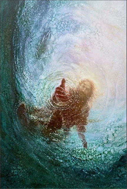 The Hand of God Jesus Canvas Painting Christian Wall Art Give Me Your Hand Home Decor Vertical Rectangle Modern Style - Cheerful Home Finds