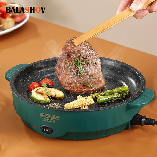 Electric MultiCooker Electric Frying Pan 220V Non-stick Cooking Machine - Cheerful Home Finds