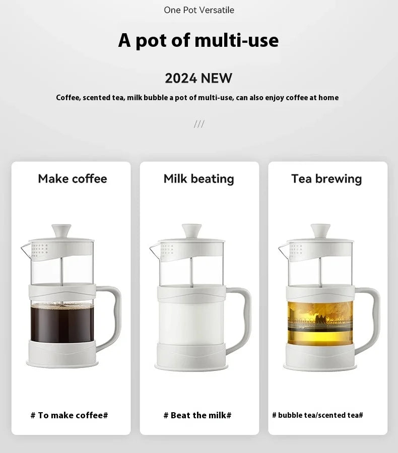 GIANXI Hand Press Coffee Maker Multi-Function Brewing Pot - Cheerful Home Finds