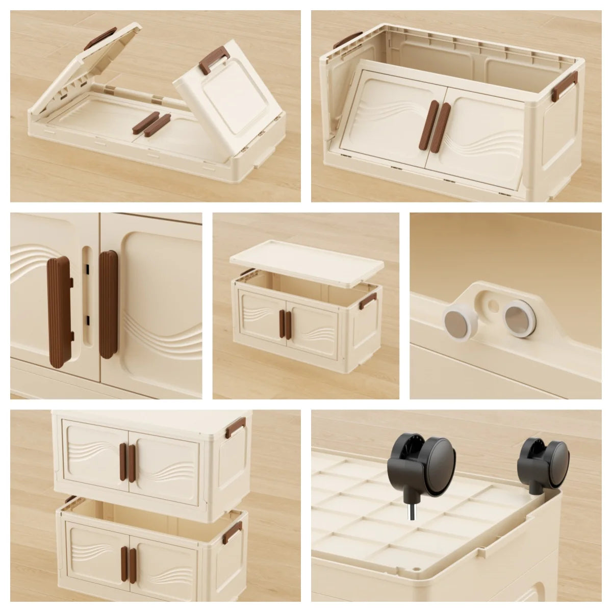 Foldable Storage Box with Clear Door for Organizing Toys - Cheerful Home Finds