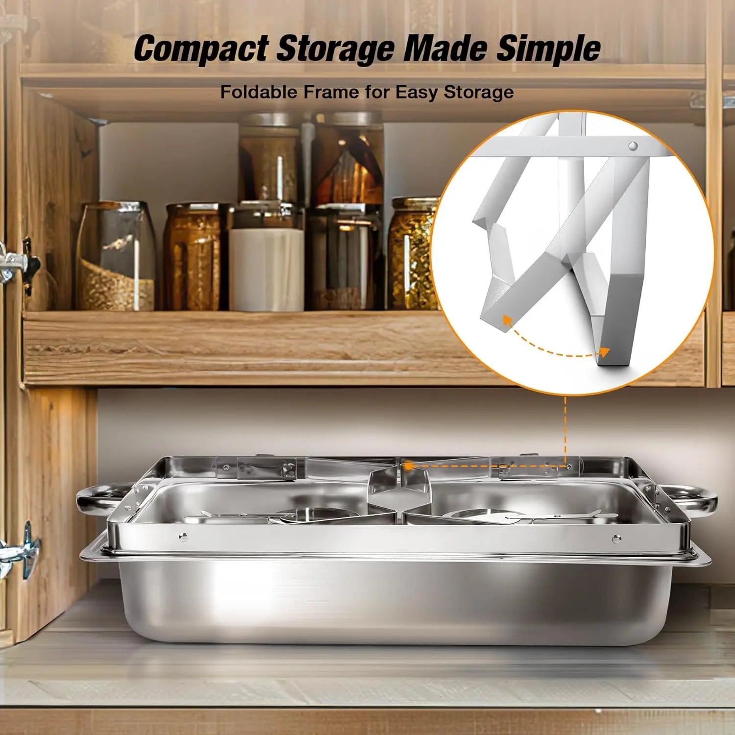 2/4/6 Pack 8QT Chafing Dish Buffet Set Stainless Steel Food Warmer Kit - Cheerful Home Finds