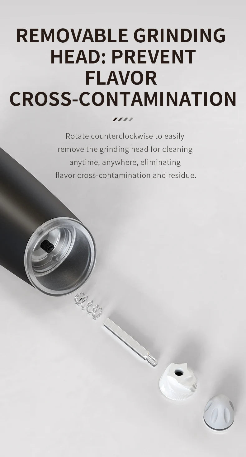 1/2Pcs Gravity Electric Salt And Pepper Grinder Set Battery Powered LED Light One Hand Automatic Operation - Cheerful Home Finds
