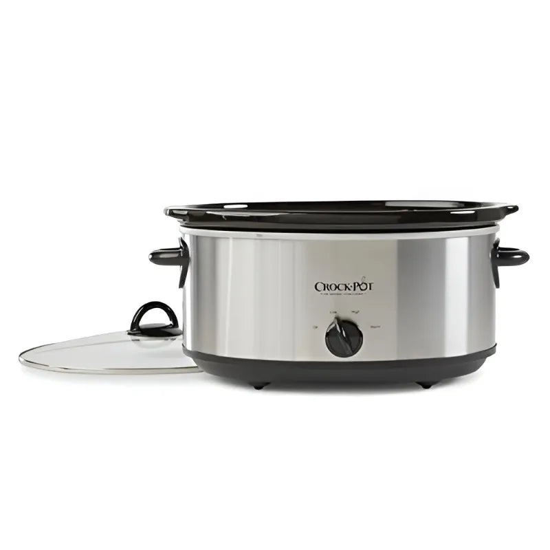 Crockpot 7 Quart Slow Cooker Manual Stainless Steel HAOYUNMA Capacity Over 6L 120V