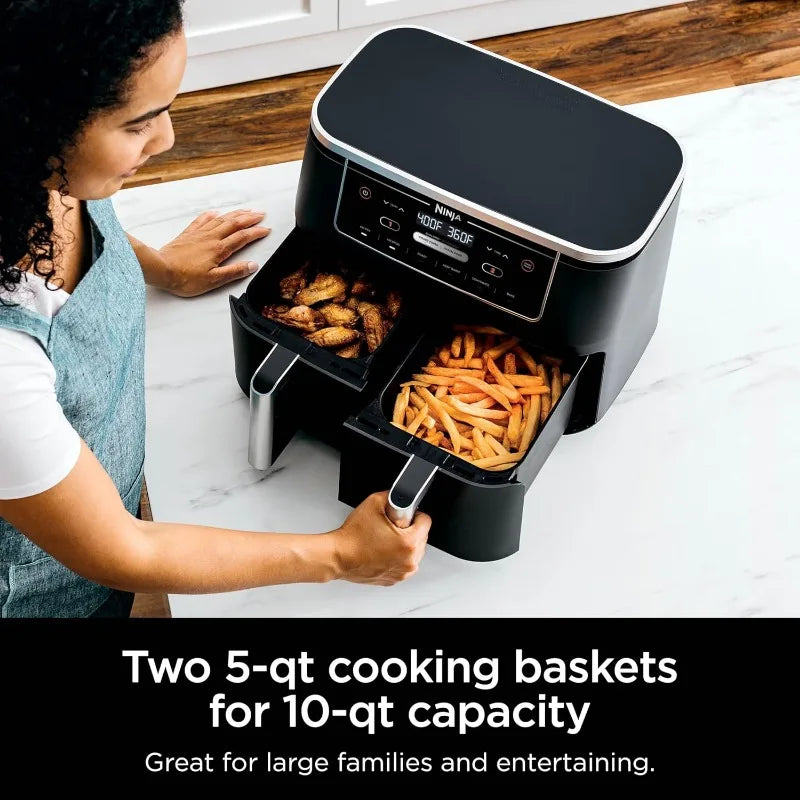 Ninja DZ201 Foodi 8 Quart 6-in-1 DualZone Air Fryer - Cheerful Home Finds