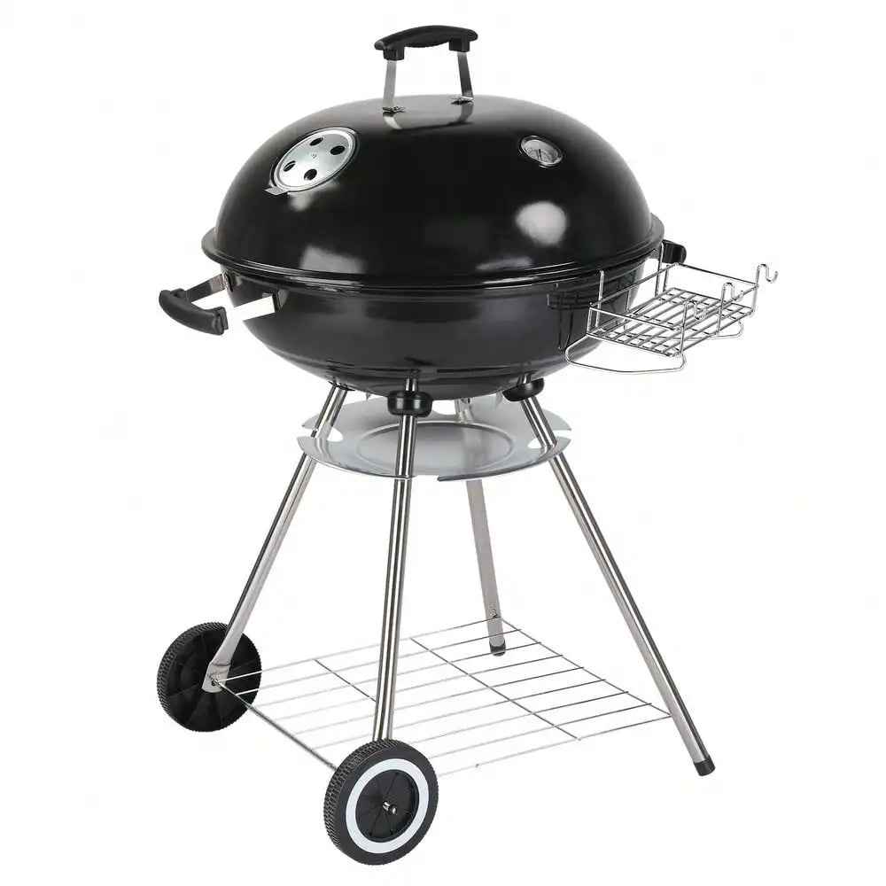 Charcoal Grill 28" Barrel BBQ Smoker Barbecue Oven Outdoor - Cheerful Home Finds
