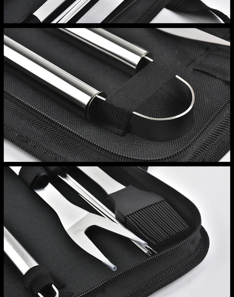 Stainless Steel Oven Set Barbecue Combination Tool Outdoor BBQ - Cheerful Home Finds