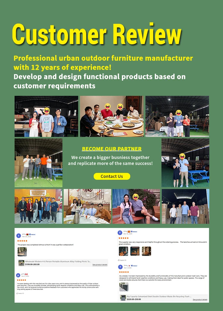 High Quality Commercial Metal Long Bench With Wooden Seat And Backrest For Outdoor Leisure Garden Park Seating