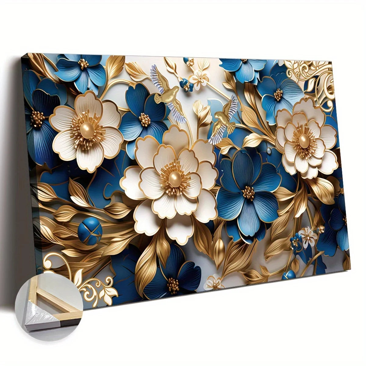Canvas Wall Art Floral Symphony for Living Room Bedroom Home Office Kitchen Dining Room Wall Decoration - Cheerful Home Finds