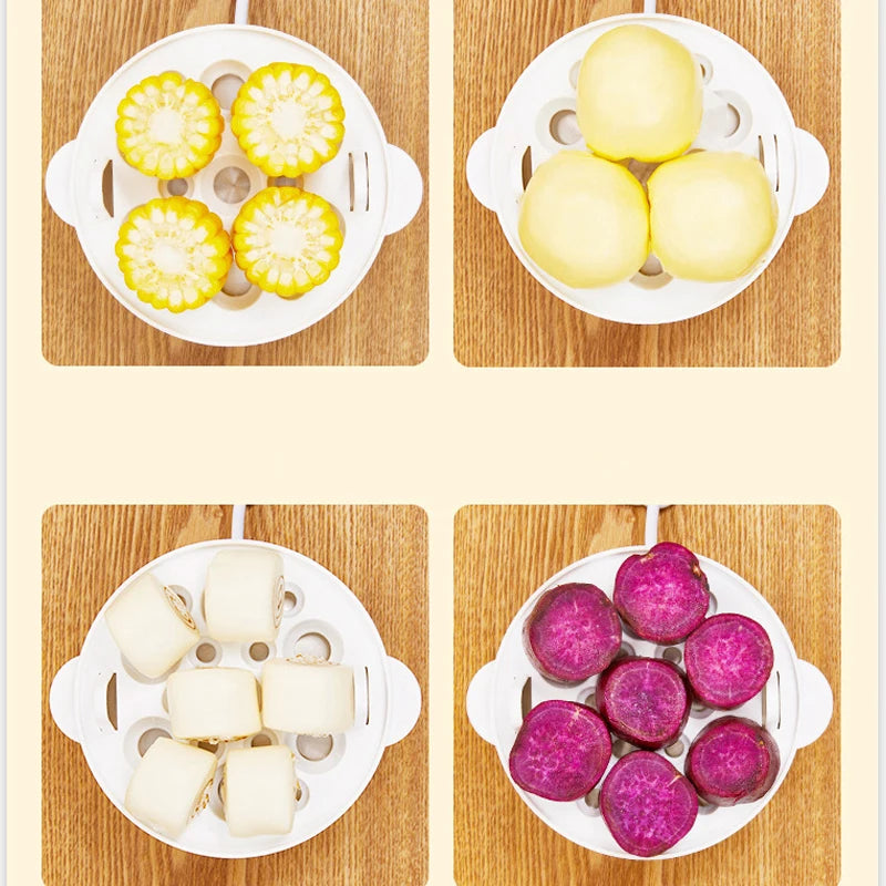 Multifunctional Egg Boiler Electric Egg Steamer Cooking Breakfast Machine - Cheerful Home Finds