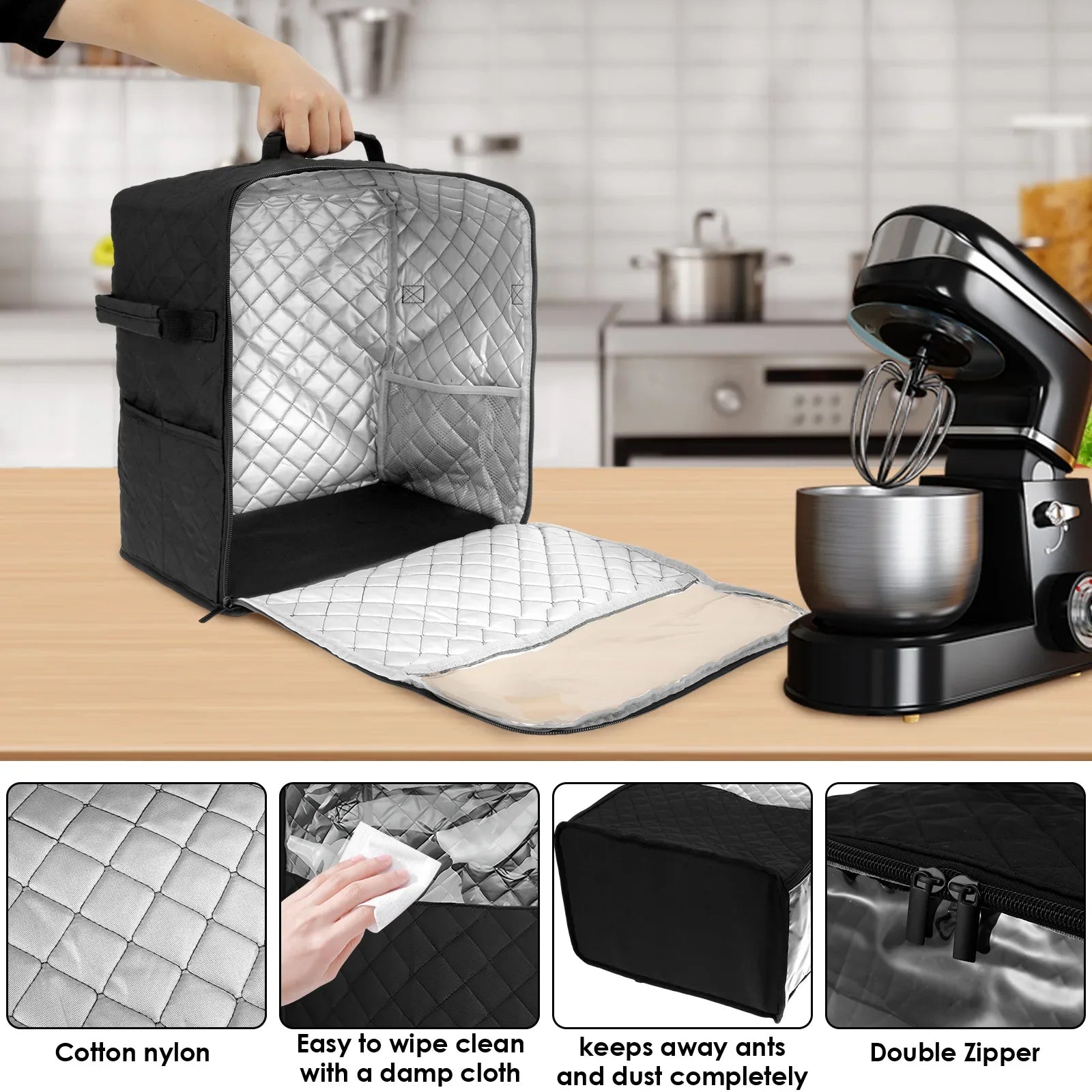 Stand Mixer Dust Cover Kitchen Vertical Mixer Storage Bag - Cheerful Home Finds