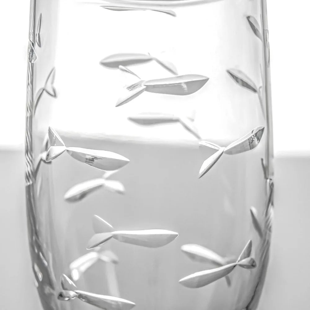 8oz Champagne Flute Glass Set of 4 Lead-Free Etched Glass - Cheerful Home Finds