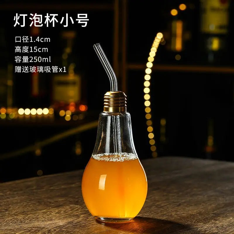 Creative Cocktail Glass High End Influencer Bar Wine Glasses Ins Straw Crystal High Appearance Level Glass