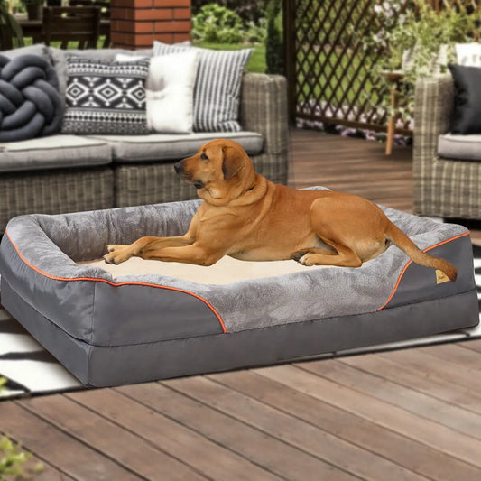 L XL 2XL 3XL Dog Bed Super Soft Orthopedic Foam Pet Bed - Cheerful Home Finds