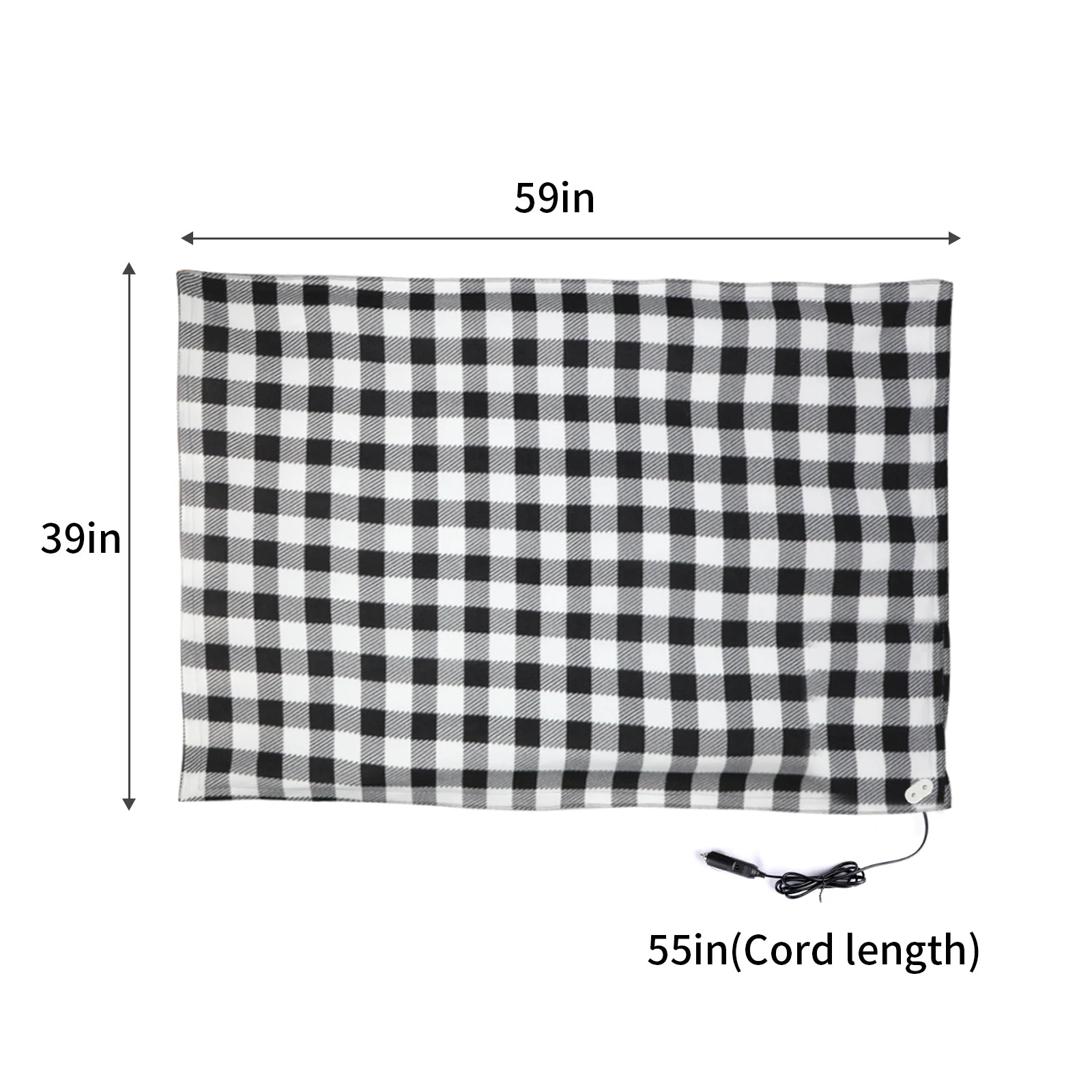 Heating Blanket Electric Blanket 12V Heating Cushion 150x108cm - Cheerful Home Finds