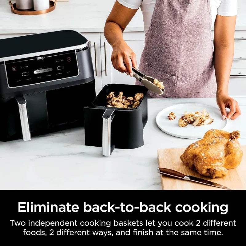 Ninja DZ201 Foodi 8 Quart 6-in-1 DualZone Air Fryer - Cheerful Home Finds