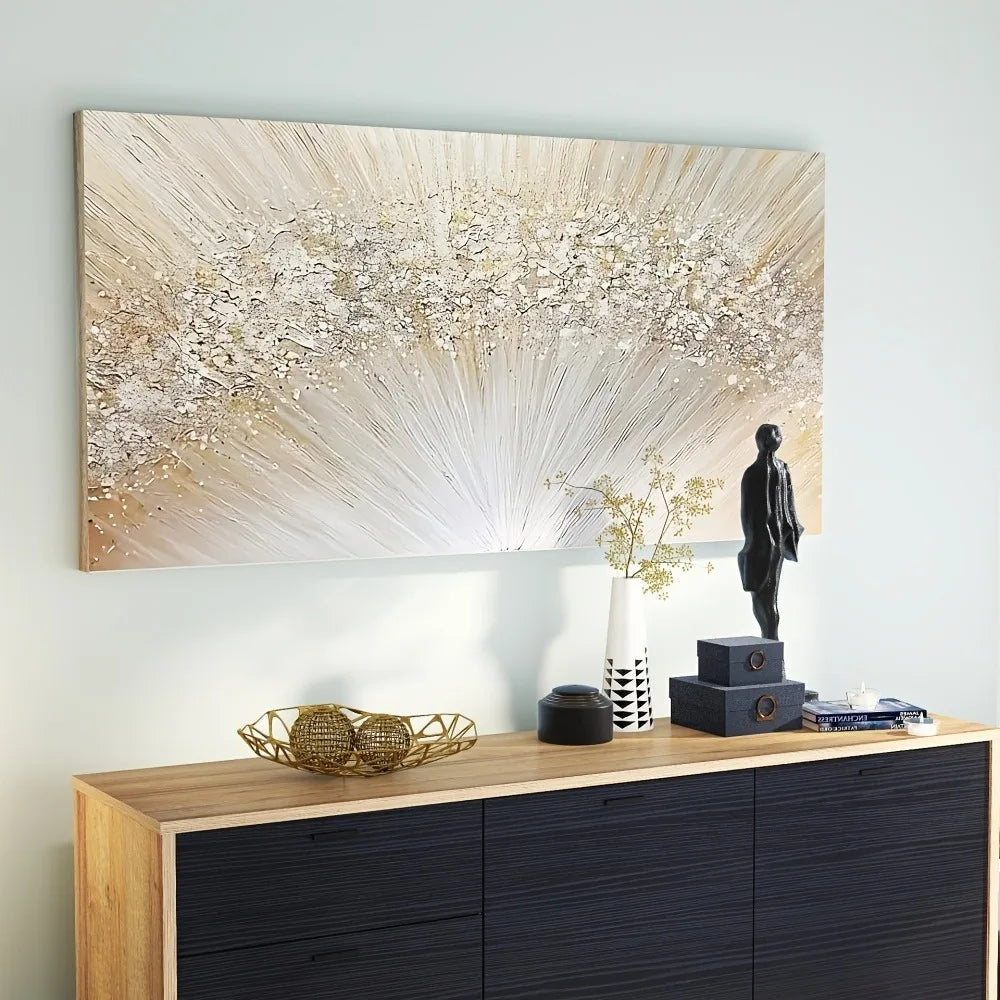 Twisting And Bending Of Lines Visual Flow In Abstract Paintings Suitable For Interior Decoration 1.5 Inch Thick Pine Solid Frame - Cheerful Home Finds