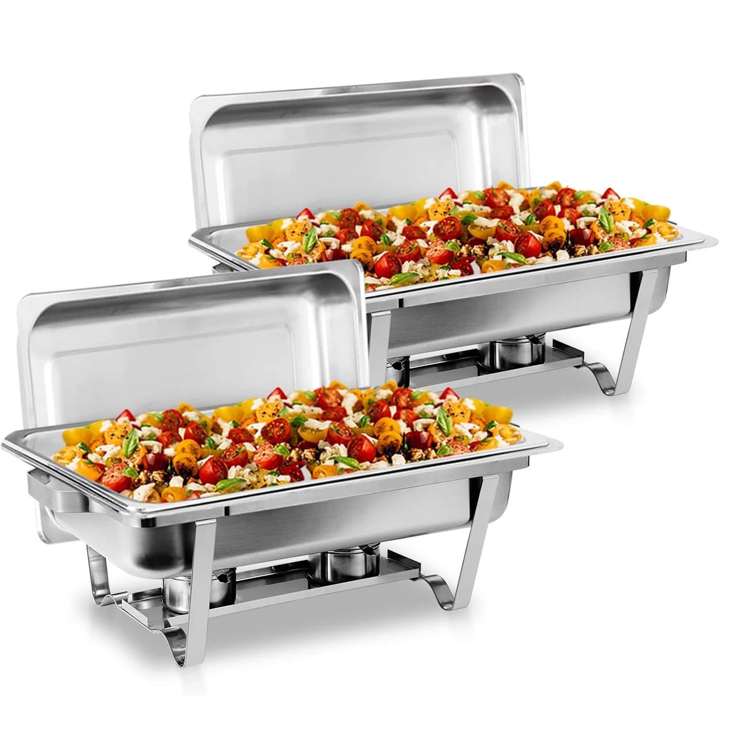 2/4/6 Pack 8QT Chafing Dish Buffet Set Stainless Steel Food Warmer Kit - Cheerful Home Finds