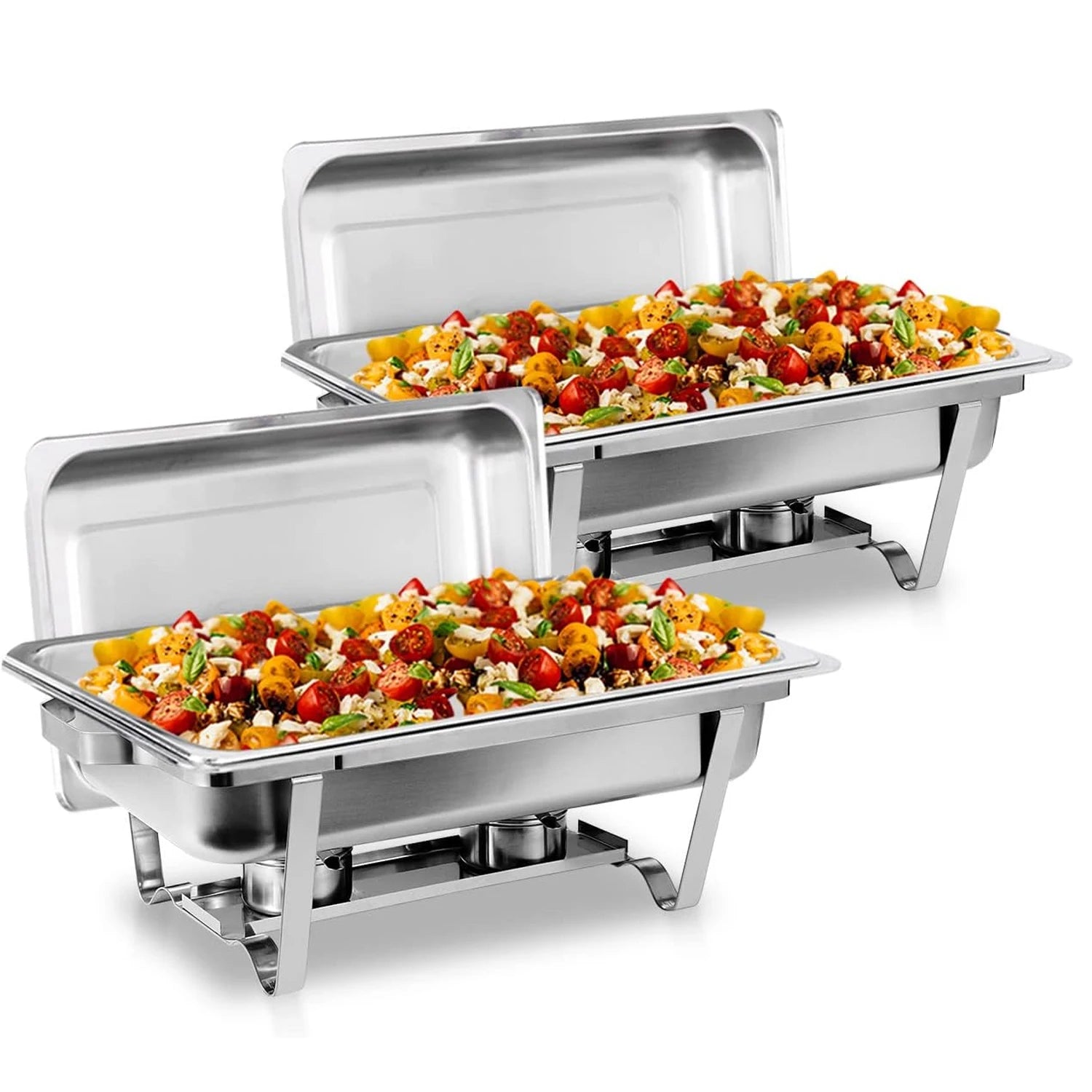 2/4/6 Pack 8QT Chafing Dish Buffet Set Stainless Steel Food Warmer Kit - Cheerful Home Finds