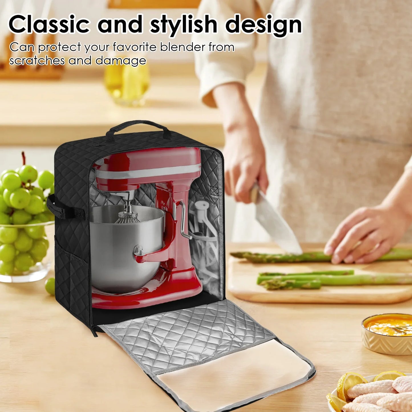 Stand Mixer Dust Cover Kitchen Vertical Mixer Storage Bag - Cheerful Home Finds