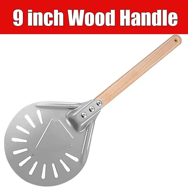 Round 7/9/12 Inch Pizza Turning Peel Turner Long Handle - Cheerful Home Finds