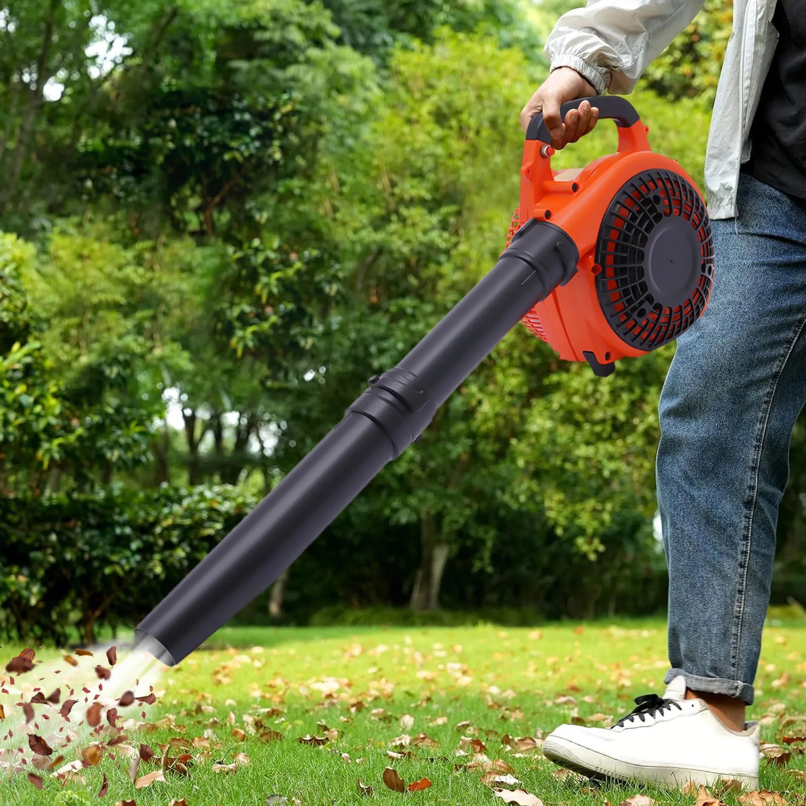 Gas Leaf Blower 25.4CC 2-Stroke Commercial Handheld Tool - Cheerful Home Finds