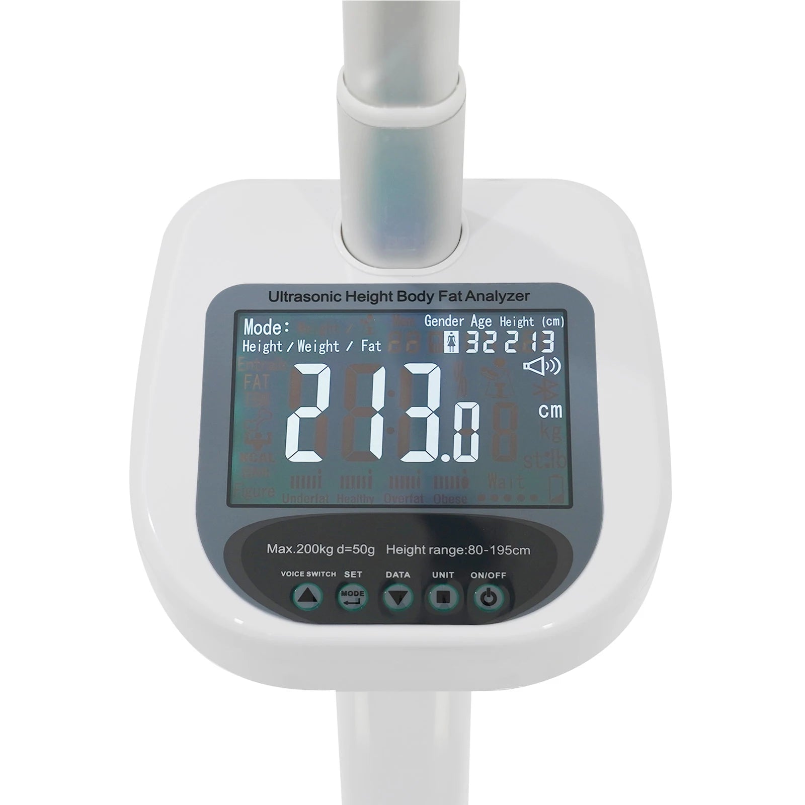 Body Weight Scale with Ultrasonic Technology and LCD Display - Cheerful Home Finds