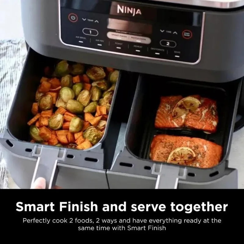 Ninja DZ201 Foodi 8 Quart 6-in-1 DualZone Air Fryer - Cheerful Home Finds