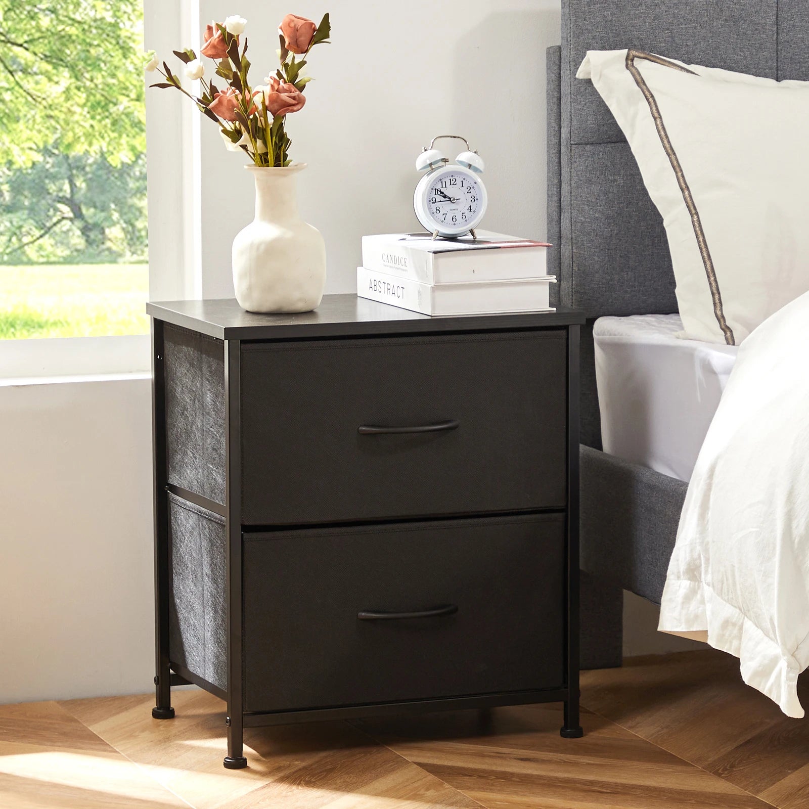 JHK Nightstand Bedside Coffee Sofa Tea Table Storage Chest - Cheerful Home Finds