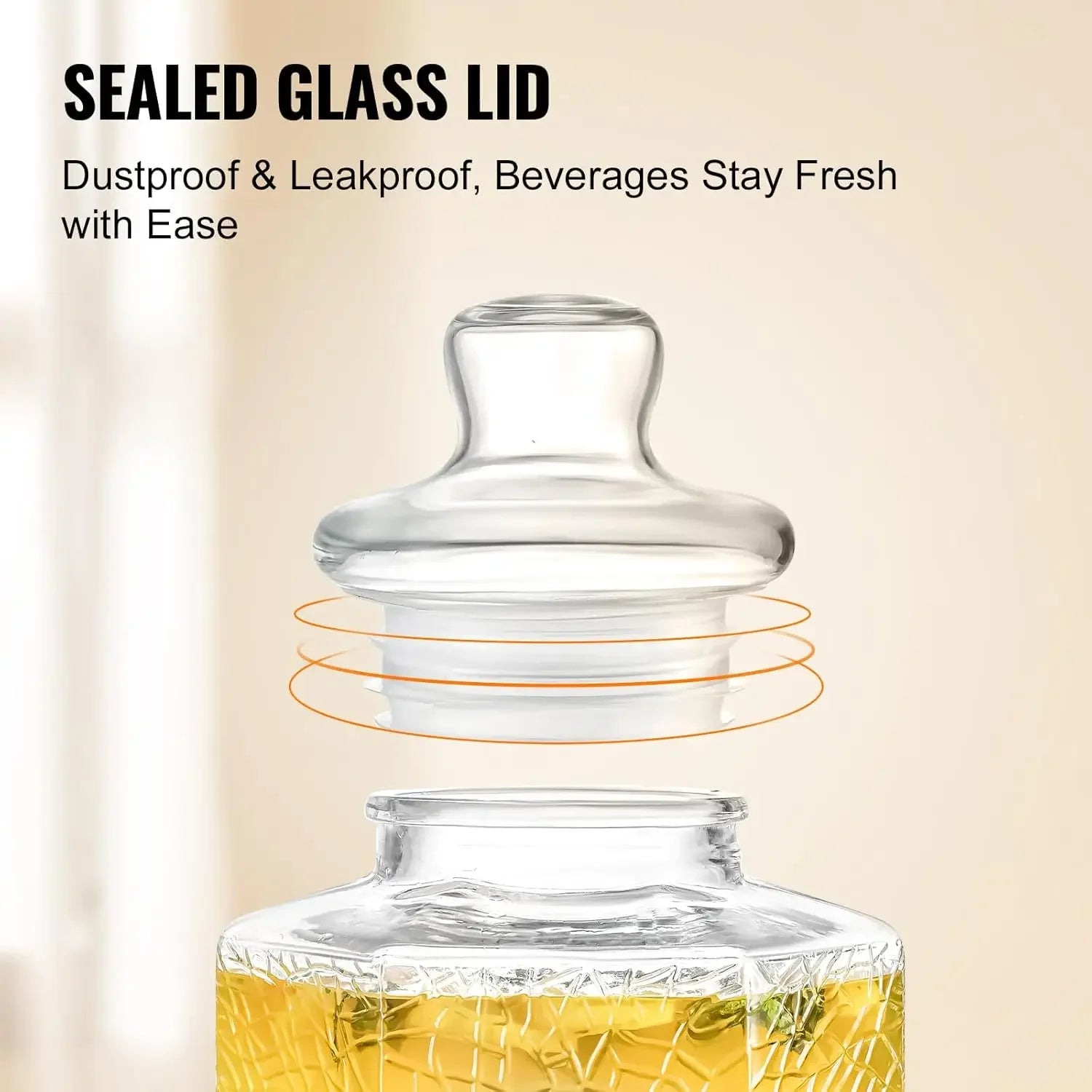 Beverage Dispenser 2.5 Gallon Glass Juice Dispenser with Stand - Cheerful Home Finds